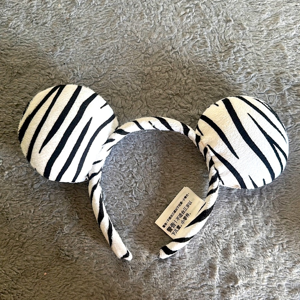 Zebra print Mickey ears